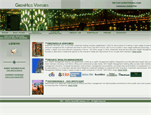 Tablet Screenshot of greenhillsventures.com
